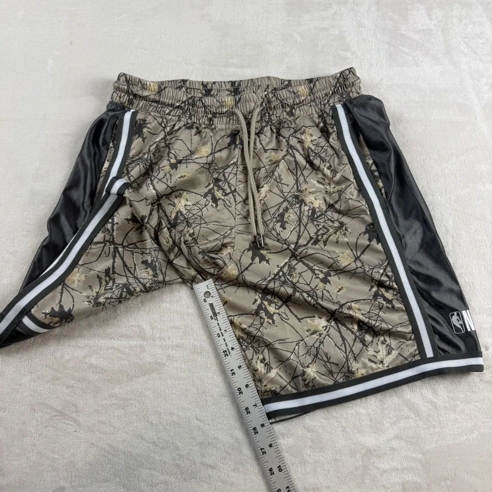 NBA Basketball Shorts Mens M Brown Camo Realtree Mesh Athletic Streetwear Baller